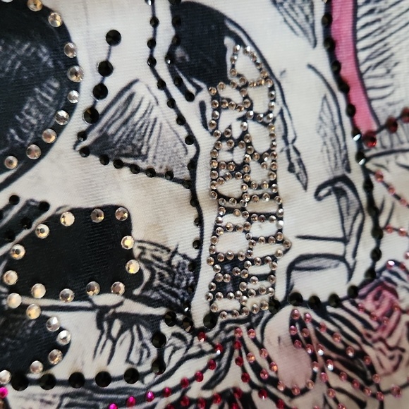 Nwot! Custom diamond tshirt skulls - Picture 10 of 12